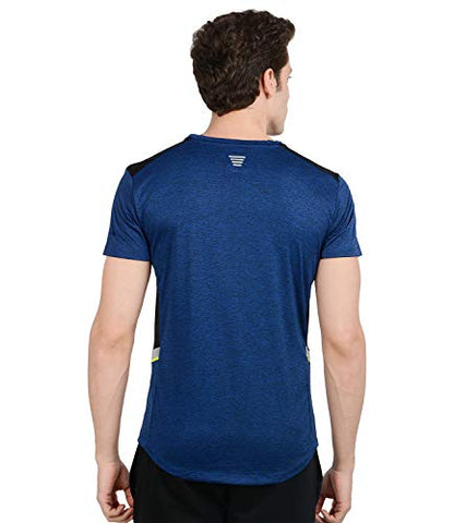 Image of AWG Men's Stylish Polyester Sports Round Neck T-Shirt (AW20-AWG-AV-RB-XL, Royal Blue)