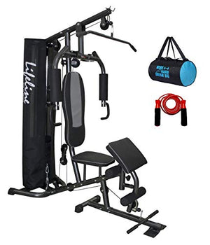 Lifeline MYSPOGA_1515027 Other Home Gym Deluxe with Cover & Preacher Curl, Others (Multicolor)