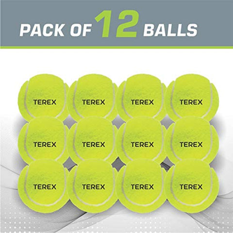 Image of AEROGLO Sports - TEREX Rubber Ultra Tennis Ball - Super Saver Pack of 12, Light Green