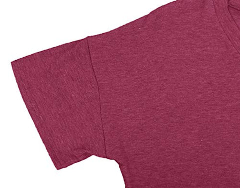 Image of lymanchi V Neck Tunic Tops for Women Short Sleeve Pocket Casual Baggy Tee Shirt 197 Fuchsia S