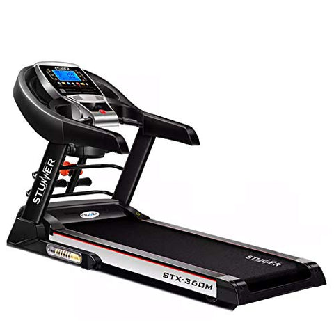 Image of Stunner Fitness STX-360M Multi Functional 2.0 HP (4.0HP Peak) Motorized Treadmill with Auto Lubrication System, MP3, Smart Phone App for Cardio Workout at Home (Free Installation Assistance)