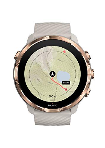 SUUNTO 7 Sandstone Rosegold, GPS Versatile Sports Watch with Google Wear OS, 24x7 Activity and Sleep Tracking