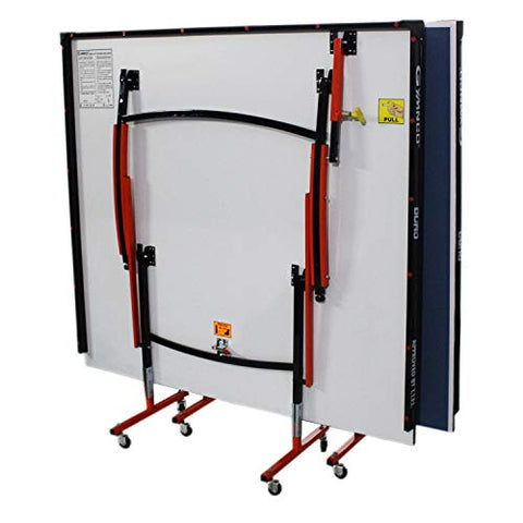 Image of Gymnco Duro Table Tennis Table with Levellers Top 18 mm (TT Table Cover + 2 TT Racket & Balls