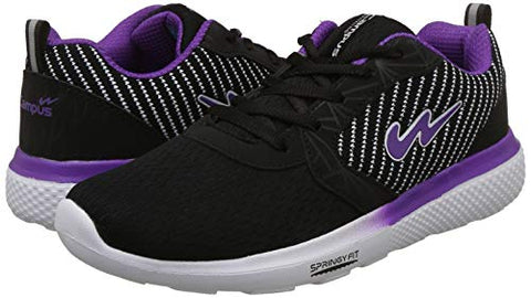 Image of Campus Women's Black Running Shoes-7 UK/India (41 EU) (Liana)