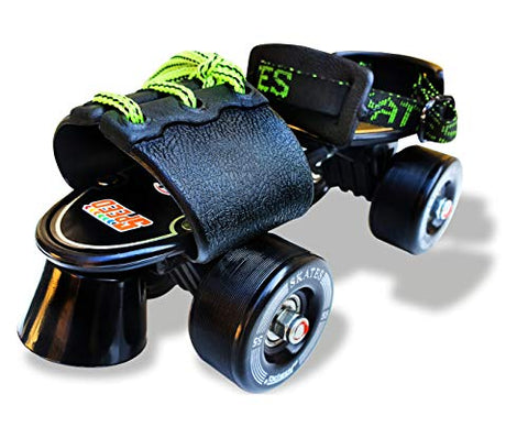 Image of Jaspo Tenacity Adjustable Senior Roller Skates Suitable for Age Group 6 to 14 Years (Black)