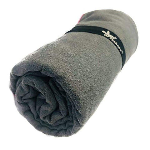Image of Grasshopr Suede Sports Towel (Pack of 2, Dark Grey)