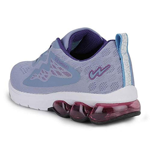 Image of Campus Women's Passion STL Gry/Prpl Running Shoes-5 UK (38 EU) (5G-705)