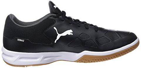 Image of Puma Unisex-Adult Tenaz Black White-Iron Gate-Gum Badminton Shoes-8 UK (104889)