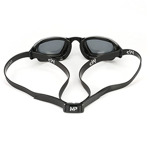 Image of MP Michael Phelps XCEED Swimming Goggles, Smoke Lens, Grey/Black Frame