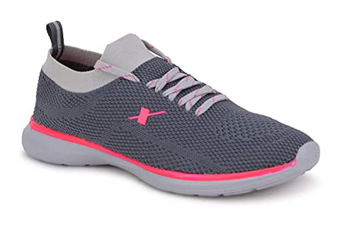 Image of Sparx Women SL-146 Grey Pink Sports Shoes
