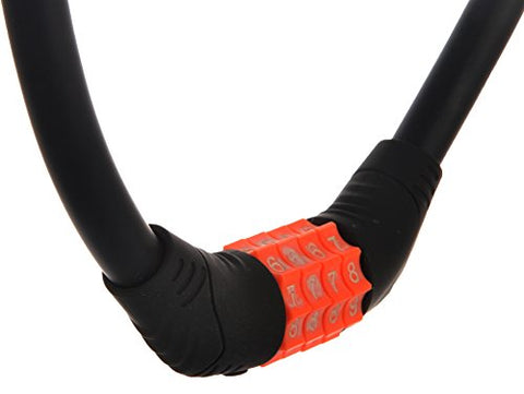 Image of Dark Horse Steel CE Standard Bicycle 4 Digit Combination Cable Lock (Orange)