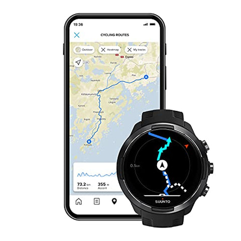 Image of Suunto 9 BARO Black, Durable GPS Sports Watch, Long and Smart Battery Life