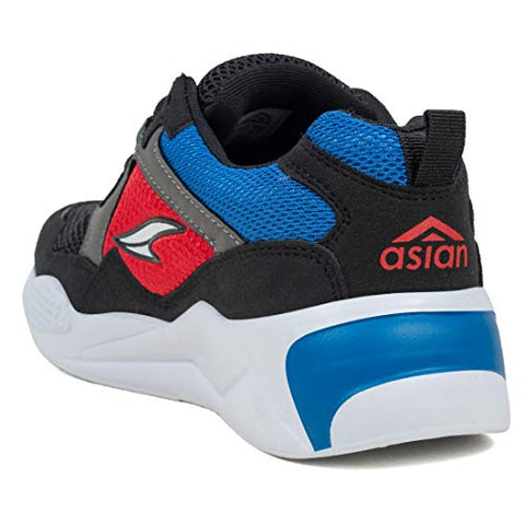 Image of ASIAN Sneaker-03 Black Running Shoes,Sports Shoes,Stylish Casual Sneakers,Walking, Gym, Trekking, Hiking & Party for Men UK-9