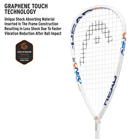 Image of HEAD GRAPHENE XT CYANO 110 Squash Racquet White