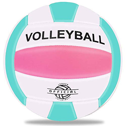 Image of EVZOM Super Soft Volleyball Beach Volleyball Official Size 5 for Outdoor/Indoor/Pool/Gym/Training Premium Volleyball Equipment Durability Stability Sports Ball