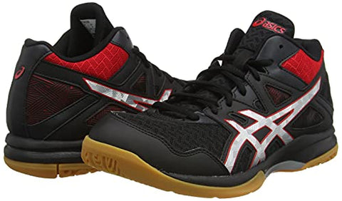 Image of ASICS Men's Gel-Task Mt 2 Black/Classic Red Indoor Court Shoes-7 UK (41.5 EU) (8 US) (1071A036)