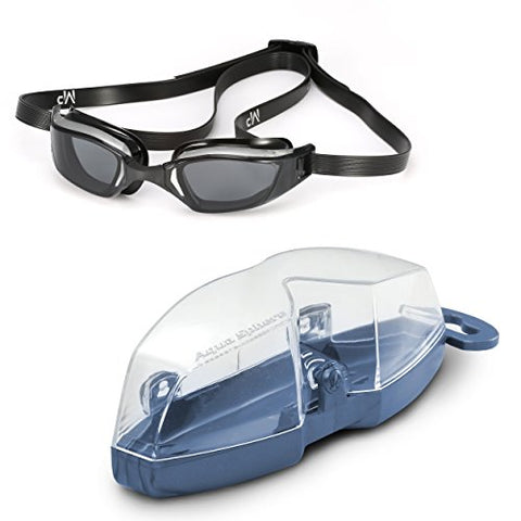 Image of MP Michael Phelps XCEED Swimming Goggles, Smoke Lens, Grey/Black Frame
