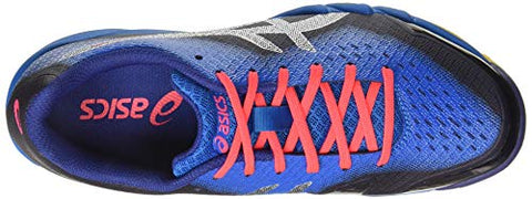 Image of ASICS Men's Gel-Blade 6 Print/Race Blue Badminton Shoes-10 UK/India (45 EU)(11 US) (R703N.402)