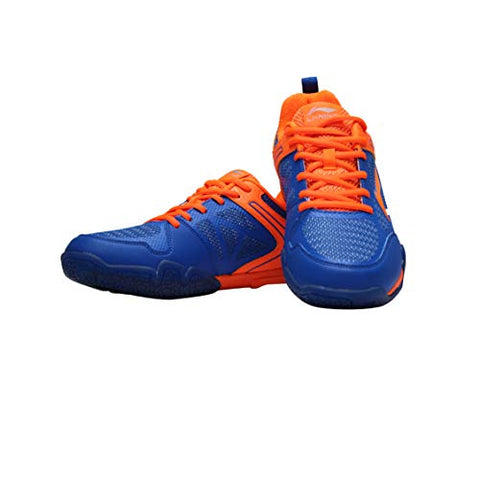 Image of Li-Ning Saga Lite Non-Marking Badminton Shoe (Blue/Orange, 2 UK)