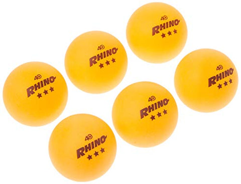 Image of Champion Sports 3 Star Table Tennis Ball Pack, Tournament Size - Orange Ping Pong Balls, Set of 6, with 40mm Seamless Design - Professional Table Tennis Equipment, Accessories - CTTA and ITTA Approve