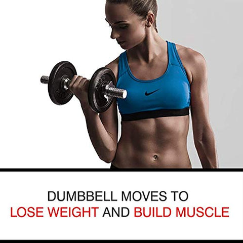 Image of PowerMax Fitness Adjustable Coated Iron Dumbbell and Anti-Slip Rod Set with Carry Case For Home Workout