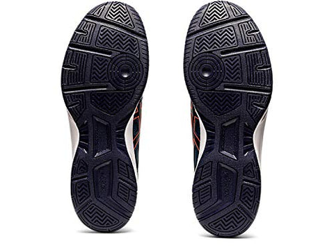 Image of ASICS Men's Court Slide Mako Blue/Peacoat Leather Tennis Shoes-9 UK (44 EU) (10 US) (1041A037)