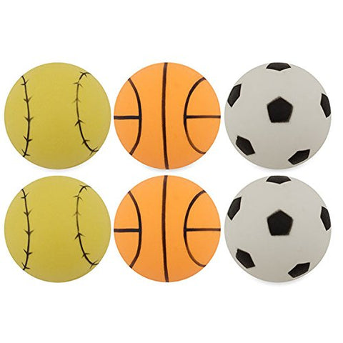 Image of Champion Sports 1 Star Table Tennis Ball Pack - Sport Theme Ping Pong Balls, Set of 6, with 40mm Seamless Design - Recreation Table Tennis Equipment, Accessories