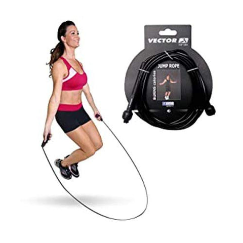 Image of Vector X VXF Nylon 684 Skipping Rope (Black)