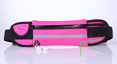 Image of dimok Running Belt Waist Pack - Water Resistant Runners Belt Fanny Pack for Hiking Fitness – Adjustable Running Pouch for All Kinds of Phones iPhone Android Windows