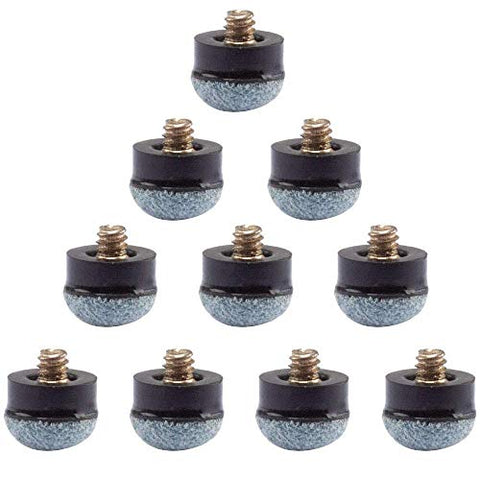 Image of GSE Games & Sports Expert 12mm/13mm Leather Billiard Pool Cue Stick Screw-on Tips (12mm, Soft Tip)