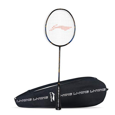 Image of Li-Ning Super Series 2020 - (Strung) Badminton Racquets with Free Full Cover Graphite, Strung (Black/Gold) with Free Full Cover