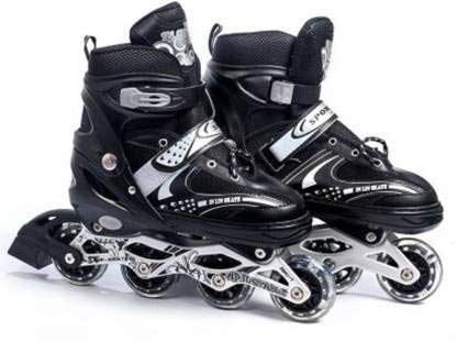 Image of Neel Inline Skates Size Adjustable All in-line Skates in-line Skates - Size 7-9 UK in-line Skates - Size 7-9 UK (Black)