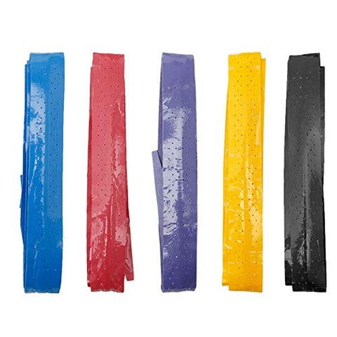 Image of Toyshine Pack of 5 PU Anti Slip Over Grip Roll for Tennis, Badminton, Squash, Racket Handle (Multicolour, Long SSTP)