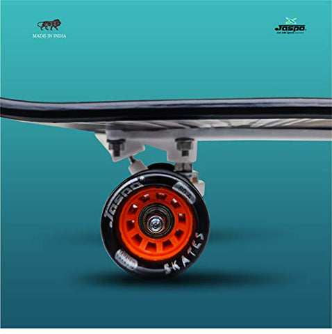 Image of jaspo Power Kids Fiber Skateboard for Beginners (Black, 6 Years & Above, 26" inches)