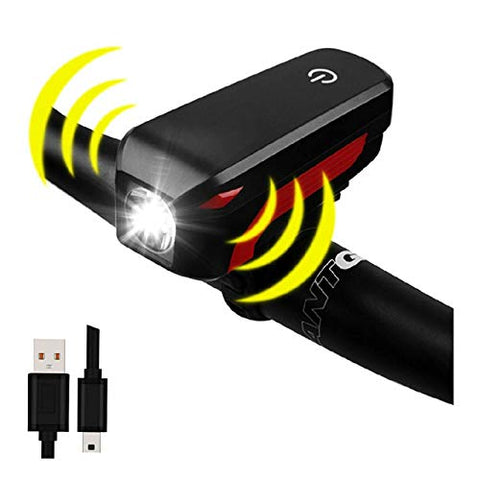 Image of FASTPED 350LM 3 Modes Standard USB Charging 2000mAh Battery Bike Light with 120db Horn Single Item (Multicolor)
