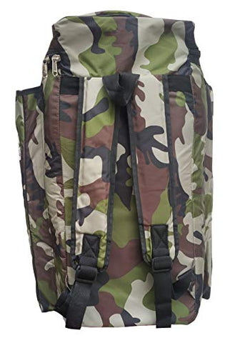 Image of Spartan Ms Dhoni Cricket Kit Camouflage Backpack- White Print