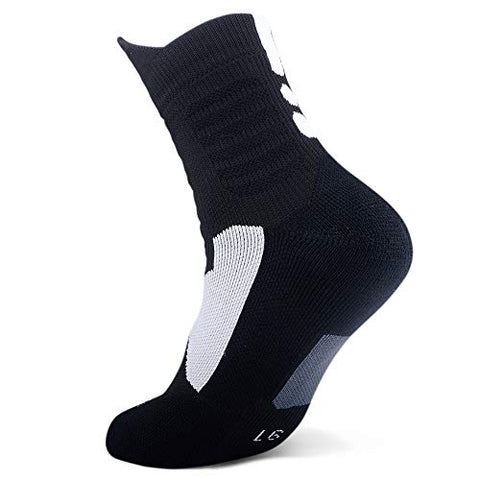 Image of JHM Thick Protective Sport Cushion Elite Basketball Compression Athletic Socks