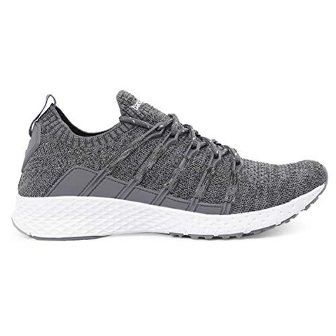 Image of Bacca Bucci® Men's Stella Comfortable Running Shoes with Adaptive Smart Cushioning 5 in 1 uni-Moulding Technology Professional Non Slip Sneakers for Walking, Tennis, Fitness & Gym-Grey