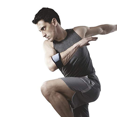 Image of Vissco Tennis Elbow Support, Pain Relief Belt, Provides an ideal compression to the strained muscles of the elbow for Men & Women-Put it for Tennis Elbow, Pain & Tenderness of Forearm -Universal(Grey)
