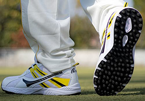 Image of B-TUF Men's White Cricket Shoe - 10 UK