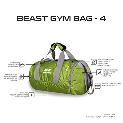 Image of Nivia Gym Bag (Green)
