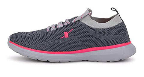 Image of Sparx Women SL-146 Grey Pink Sports Shoes