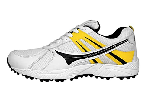 Image of B-TUF Men's White Cricket Shoe - 10 UK