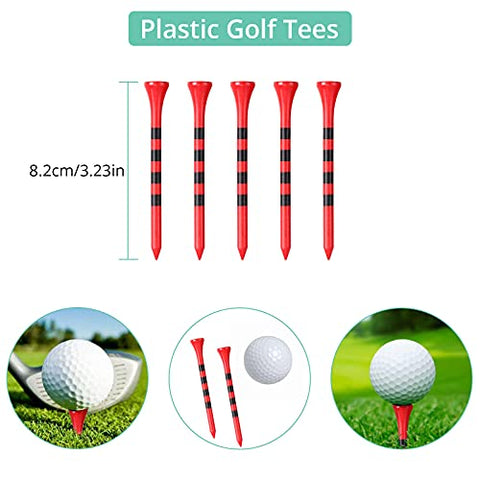 Image of VINTEAM Golf Accessories Gift Set, Golf Towel, Golf Club Brush with Groove Cleaner, Foldable Divot Repair Tool with Ball Marker, Club Groove Cleaner Set and Golf Tee Holder - Golf Club Cleaning Kit