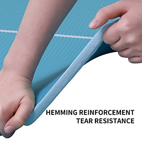 Image of NBR Yoga Mat 1830×660×10 mm - GREEN PROIRON Pilates Mat Edge Protection Non-Slip Yoga Mat Exercise Extra Thick Foam Mat Fitness Workout Mats Home Gym with Carrying Strap