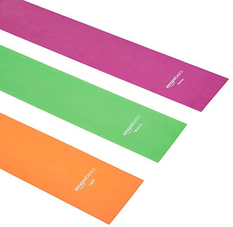 Image of AmazonBasics TPE Resistance Band - 1500mm, 3-Piece Set