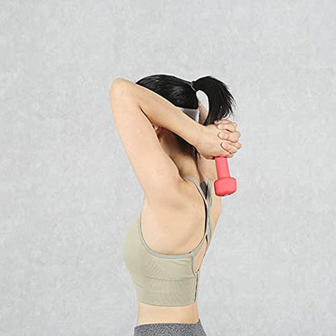 Image of FITNESS INDIA™ Neoprene Vinyl Dumbbell 1 kg each (Set of 2) Fitness Gym Exercise, Non-Slip Hand, Biceps Triceps for Men & Women