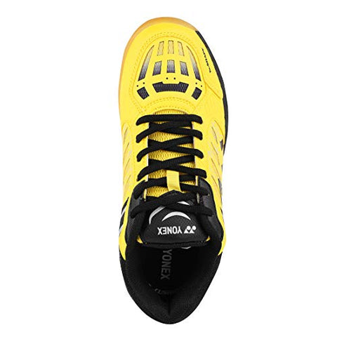 Image of YONEX Court Ace Matrix III Non-Marking Yellow, Black Badminton Shoes - 8 UK
