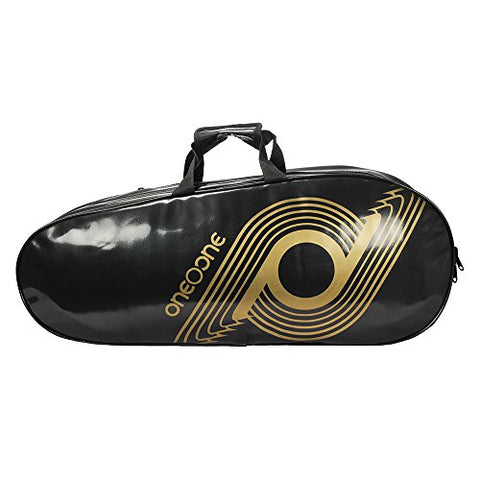 Image of One O One Xhale Collection Triple Badminton/Tennis Kitbag (Black)