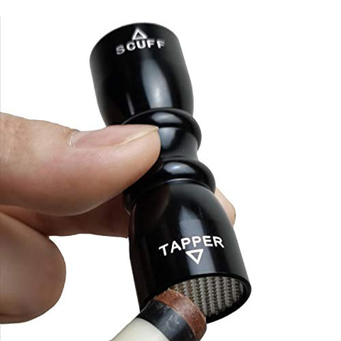 Image of BALIKEN/Pool Chalk/ 3 in 1 Snooker Pool Cue Tip Tool Billiard Cue Accessories Shaper/Tapper/Aerator/Pool Stick (Black)